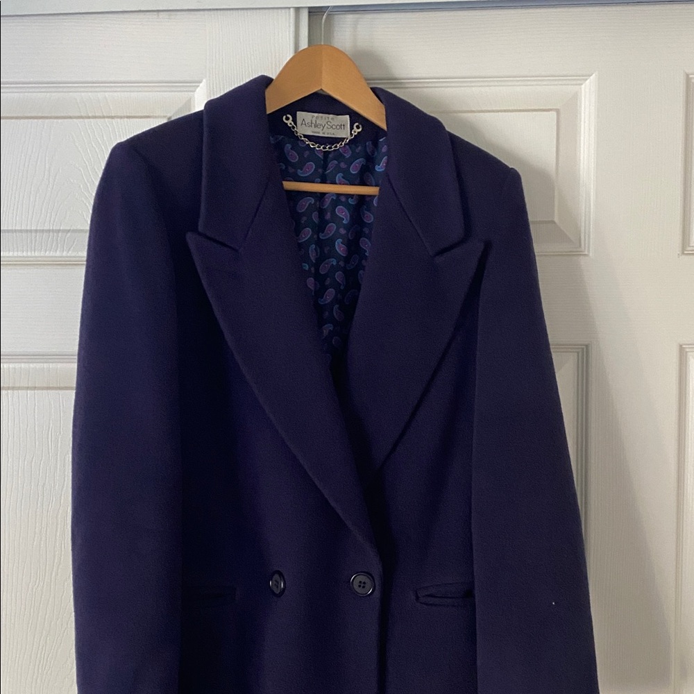Ashley Scott Women's Elegant Purple Blazer